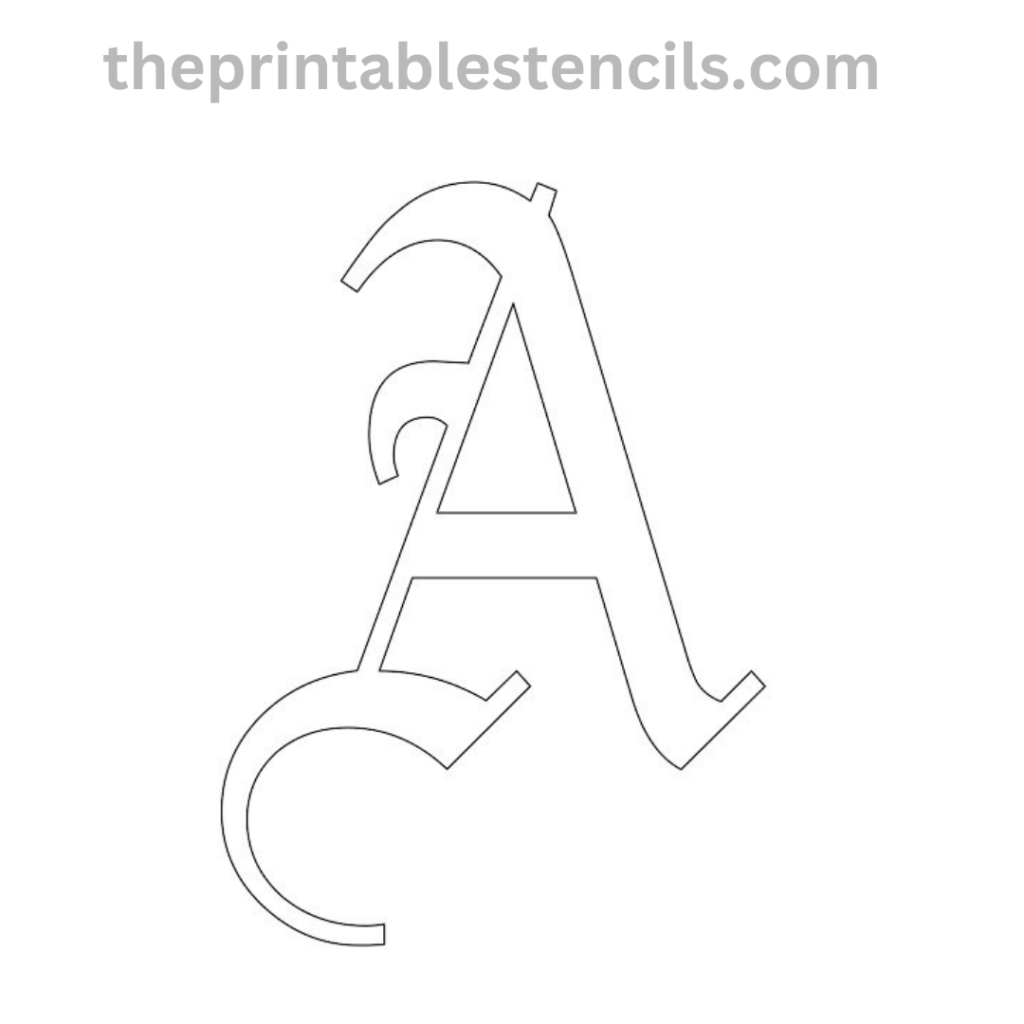 Printable Old English Letters Stencils/Templates