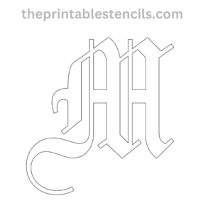 Printable Old English Letters Stencils/Templates