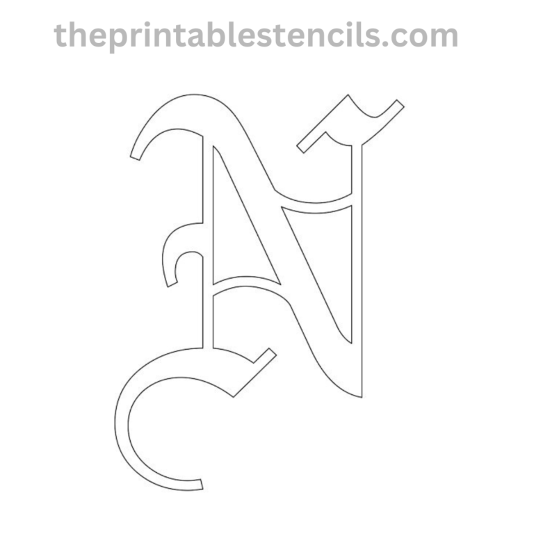 Printable Old English Letters Stencils/Templates