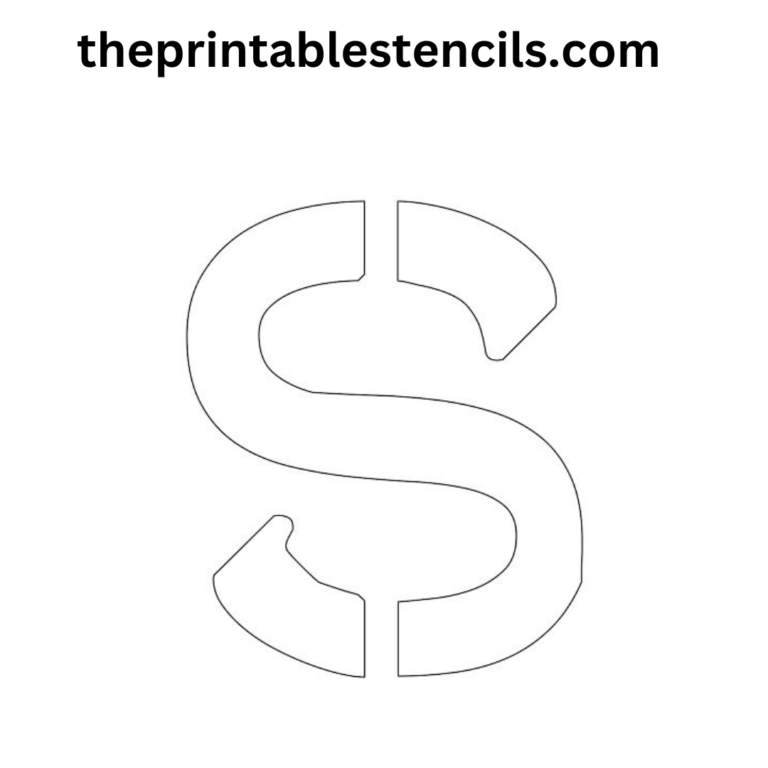 Free Printable 3 Inch Letter Stencils A-Z