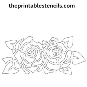 22 Free Printable Rose Stencils and Silhouettes