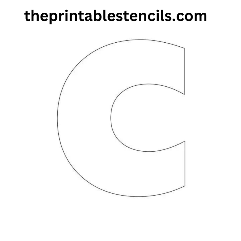 Free Printable Big Large Letter Stencils