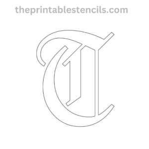 Printable Old English Letters Stencils/Templates