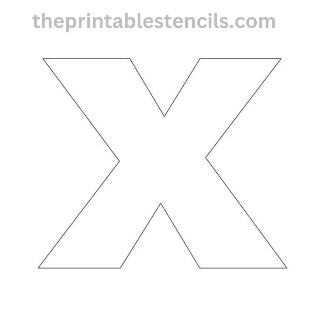 Xl Letters Print R Free Printable Big Large Letter Stencils