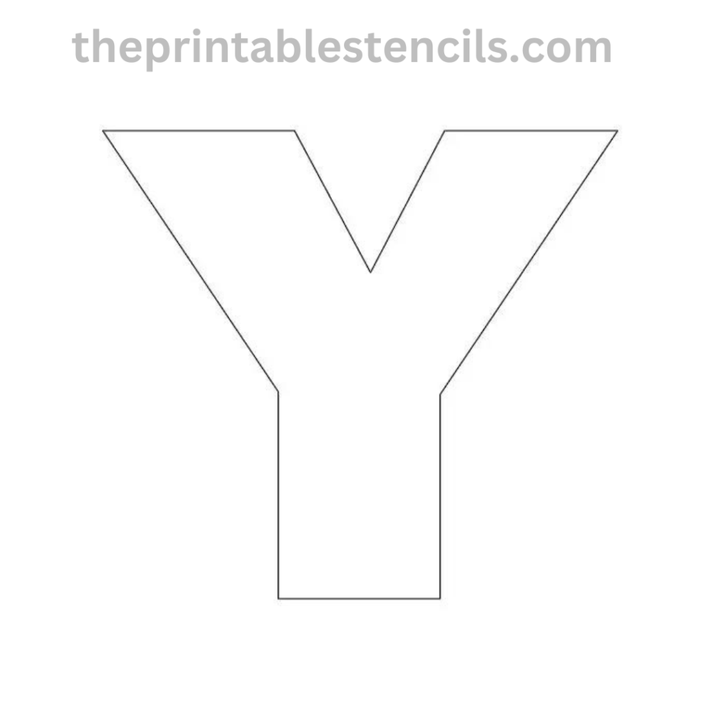 Free Printable Big Large Letter Stencils