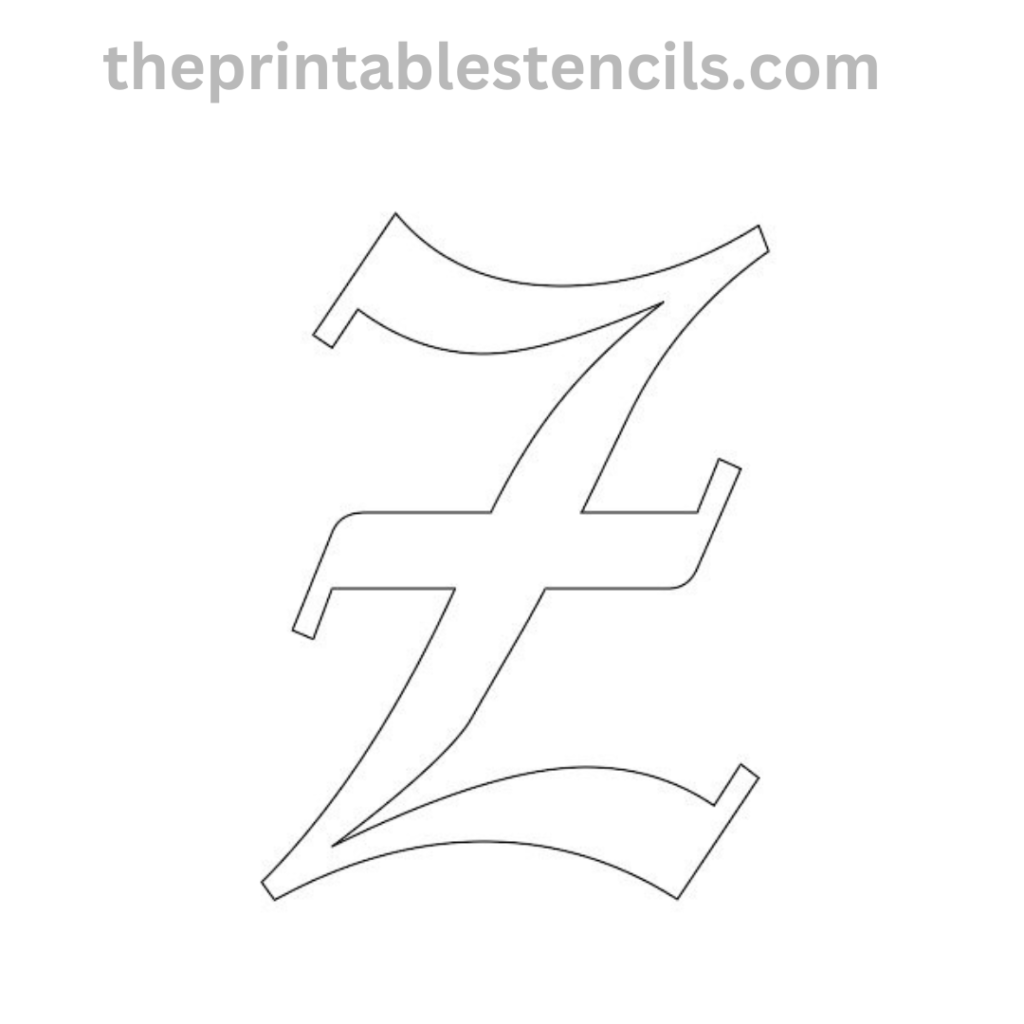Printable Old English Letters Stencils/Templates