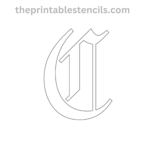 Printable Old English Letters Stencils/Templates
