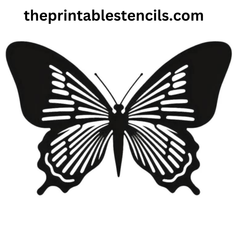 60+ Free Printable Butterfly Stencils, Silhouettes and Templates