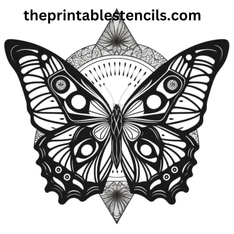 60+ Free Printable Butterfly Stencils, Silhouettes and Templates