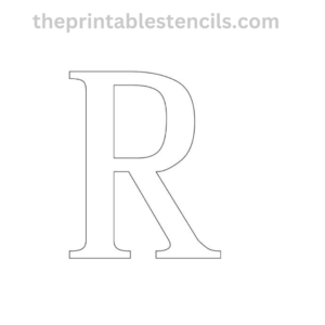 Styilized R Greek Free Printable Greek Letter Stencils