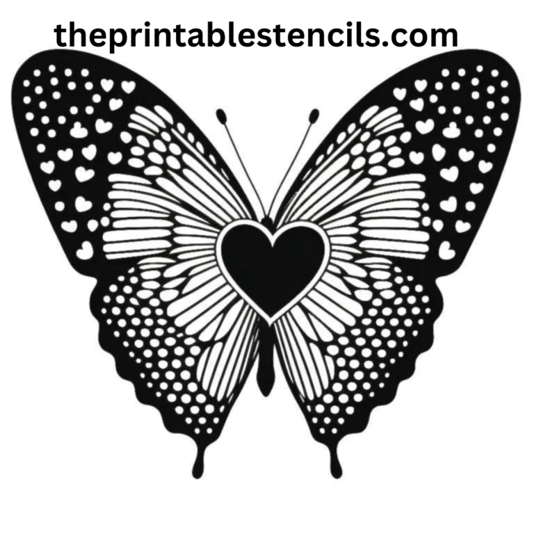 60+ Free Printable Butterfly Stencils, Silhouettes and Templates