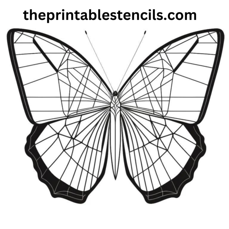 60+ Free Printable Butterfly Stencils, Silhouettes and Templates