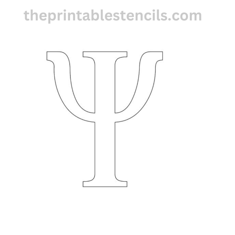 Free Printable Greek Letter Stencils