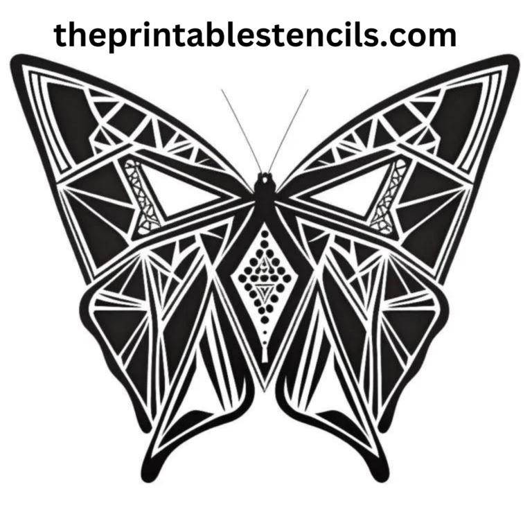 60+ Free Printable Butterfly Stencils, Silhouettes and Templates