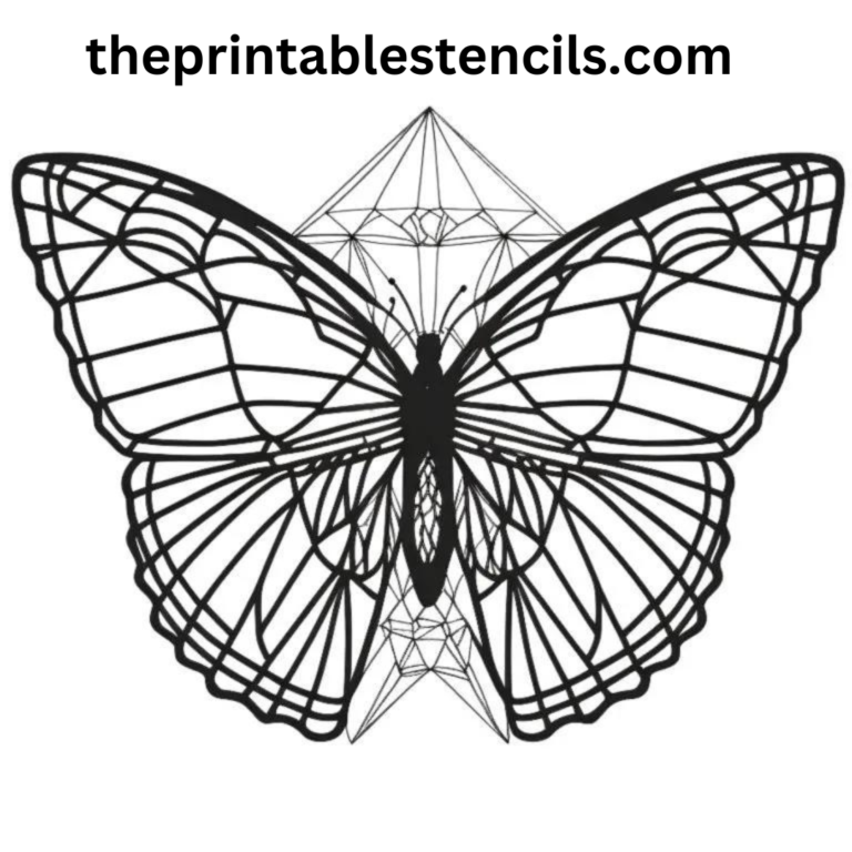 60+ Free Printable Butterfly Stencils, Silhouettes and Templates