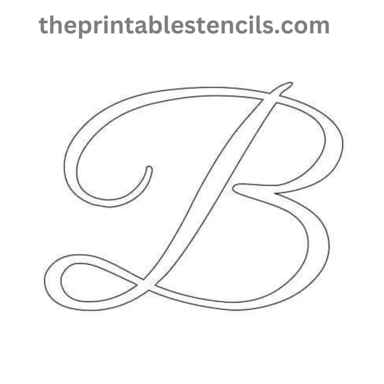 Free Printable Cursive Alphabet Letters Stencils