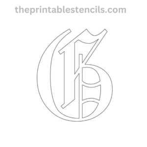 Printable Old English Letters Stencils/Templates