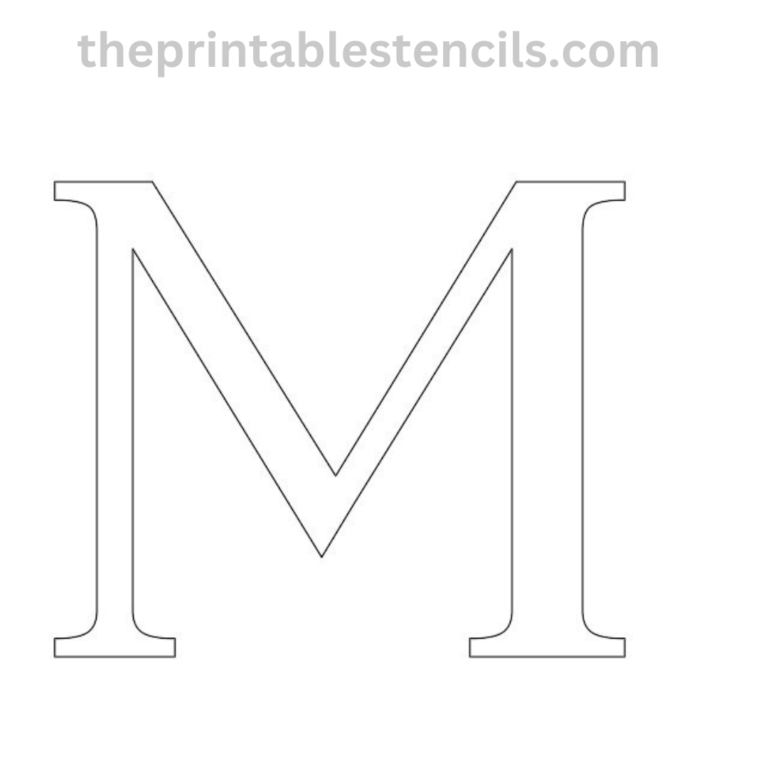 Free Printable Greek Letter Stencils