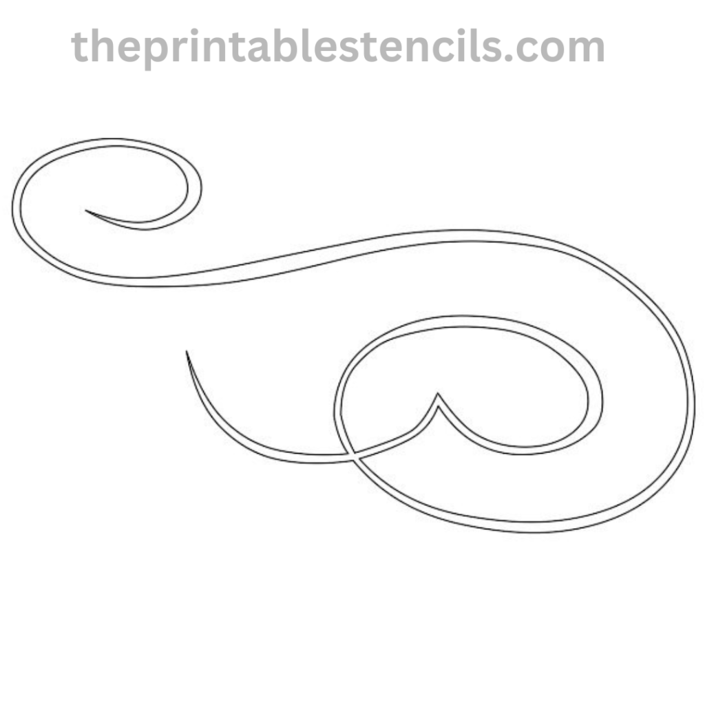Free Printable Calligraphic Border Stencils 26 Designs
