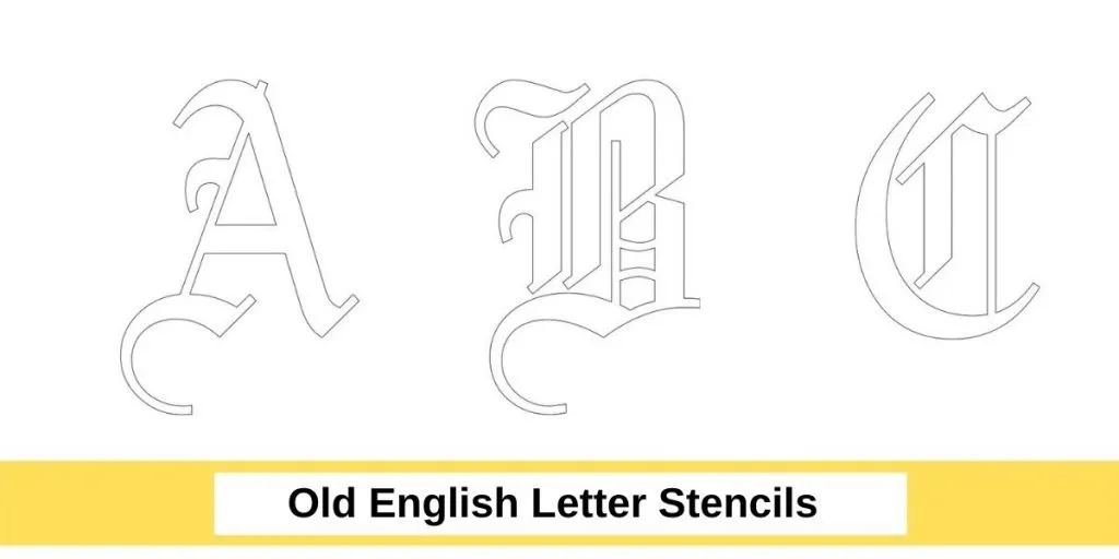 Printable Old English Letters Stencils/Templates printable-old-english-letters-stencils-templates