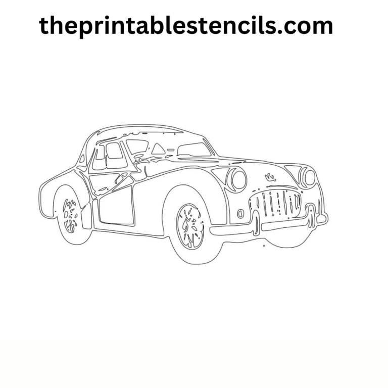 Free Printable Classic Car Stencils