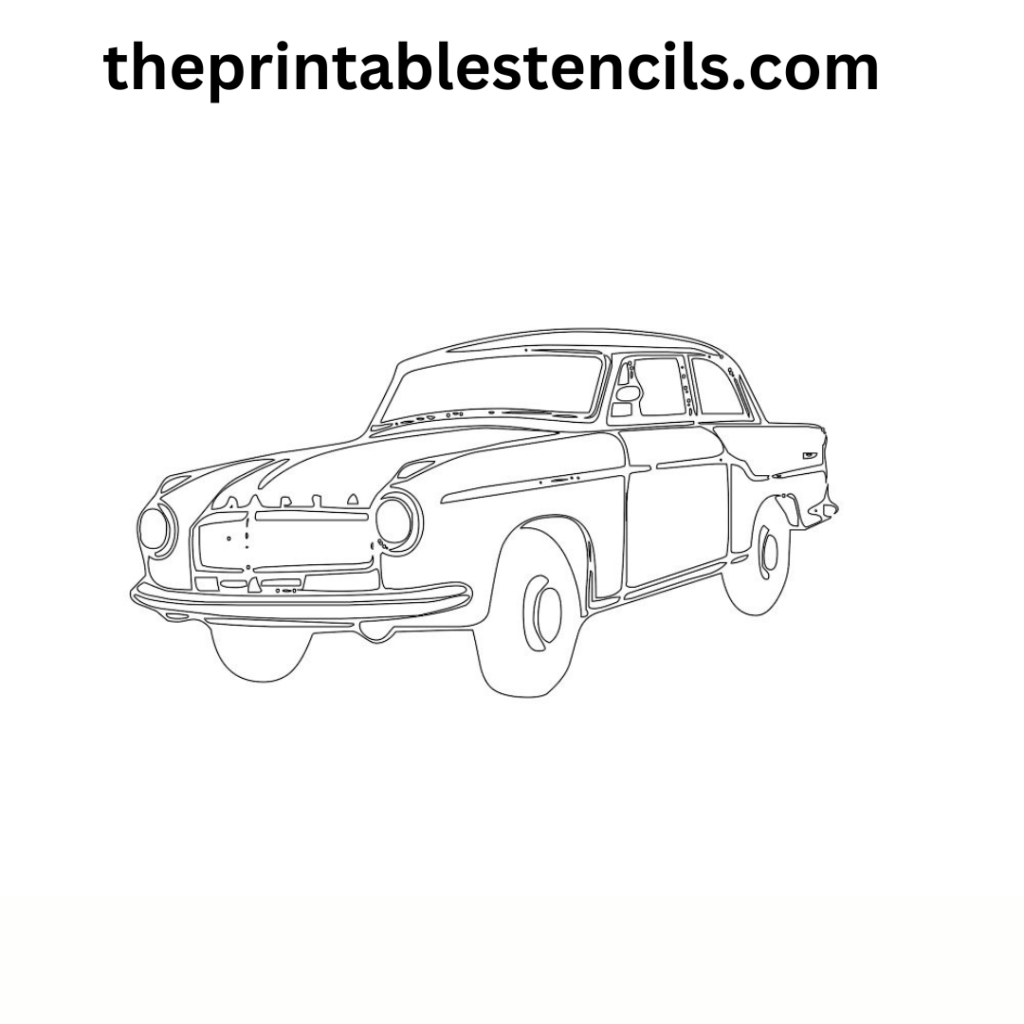 Free Printable Classic Car Stencils