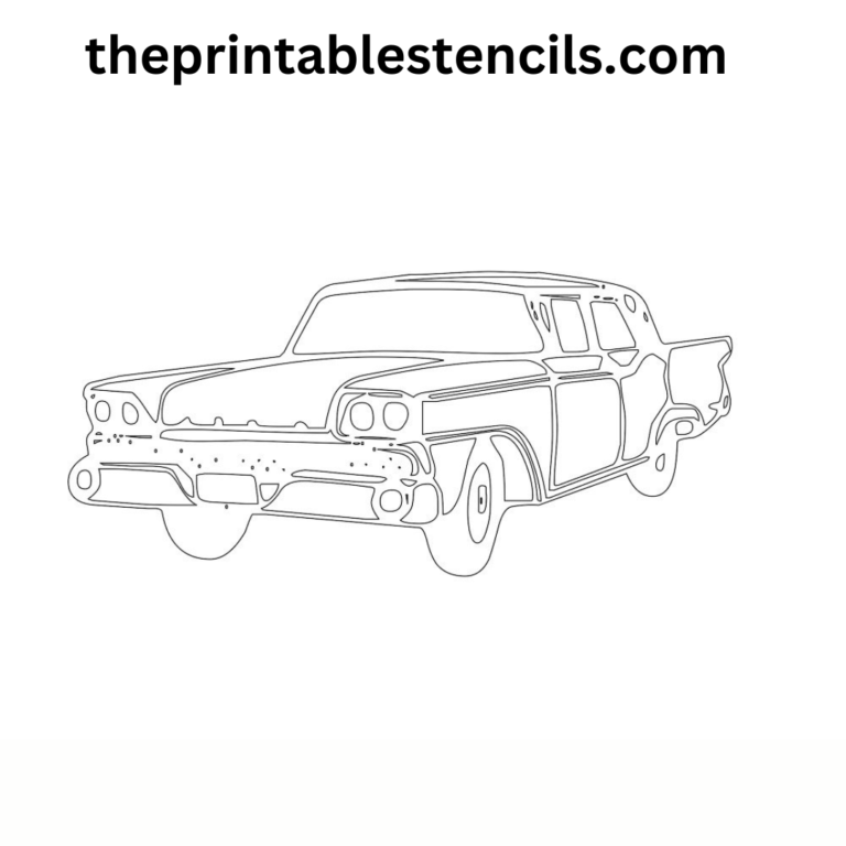 Free Printable Classic Car Stencils