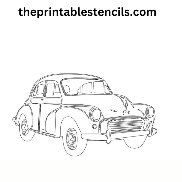 Free Printable Classic Car Stencils